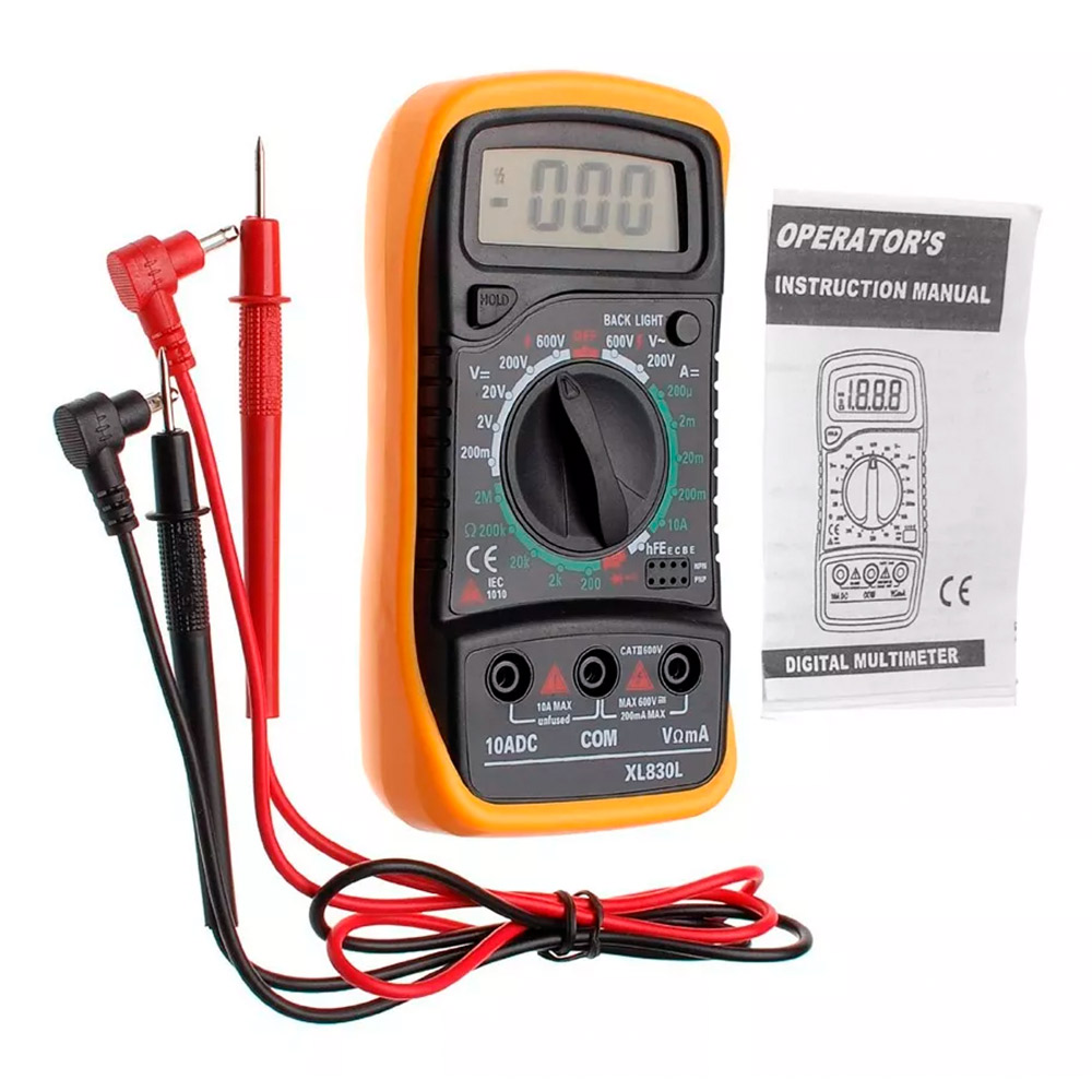 Tester Multímetro Digital con Pantalla LCD XL830L - Imagen 2
