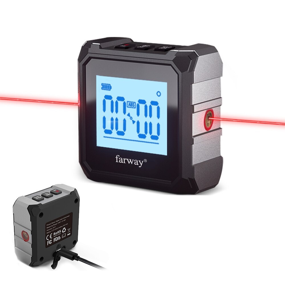 Farway dual laser protrator inclinometro