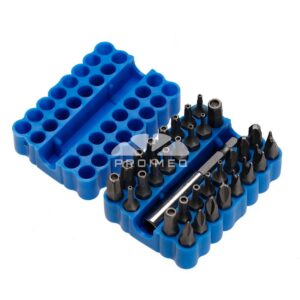 Set 33 unid Torque Llave cabezal  Hexagonal Estrella Tri Wing Destornillador Eléctrico Magnético Titular