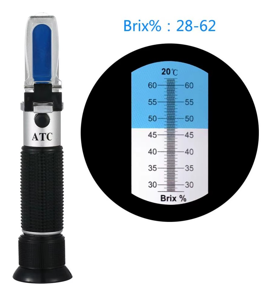 Refractometro brix 28-62%