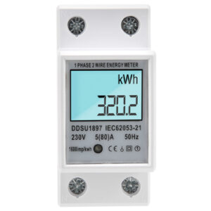 Remarcador monofasico digital din rail.