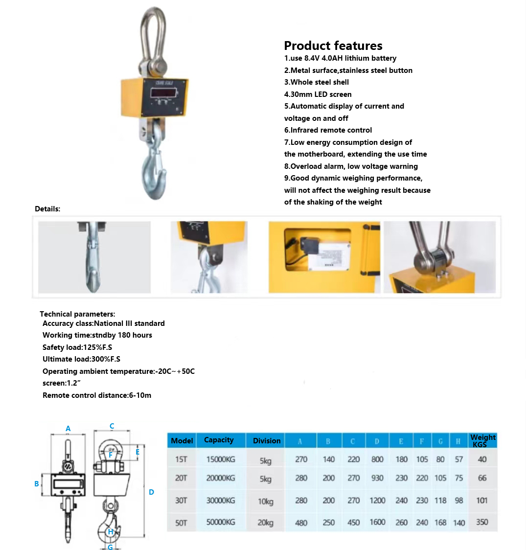 Balanza Puente grua 50T - Imagen 3