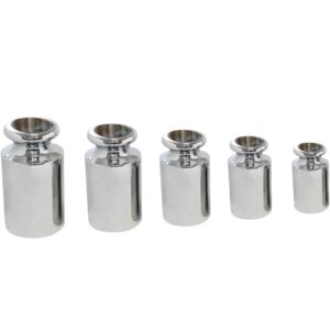 Set masa patron cromado calibracion gramo mini balanza 1g 2G 5G 10G 20g