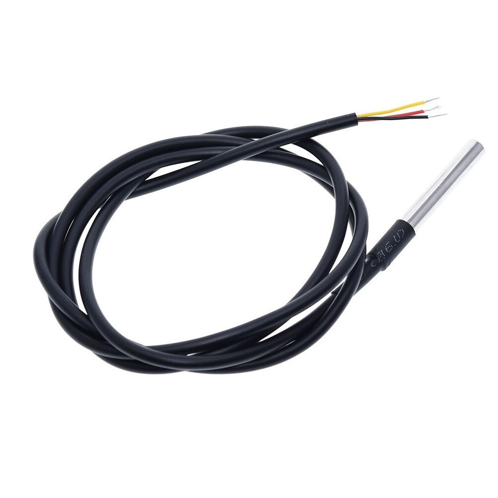 Cable sonda Sonda impermeable digital para temperatura arduino modelo DS18B20 o DS1820 largo 200cm
