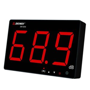 SW525B Pantalla color rojo sonometro de pared